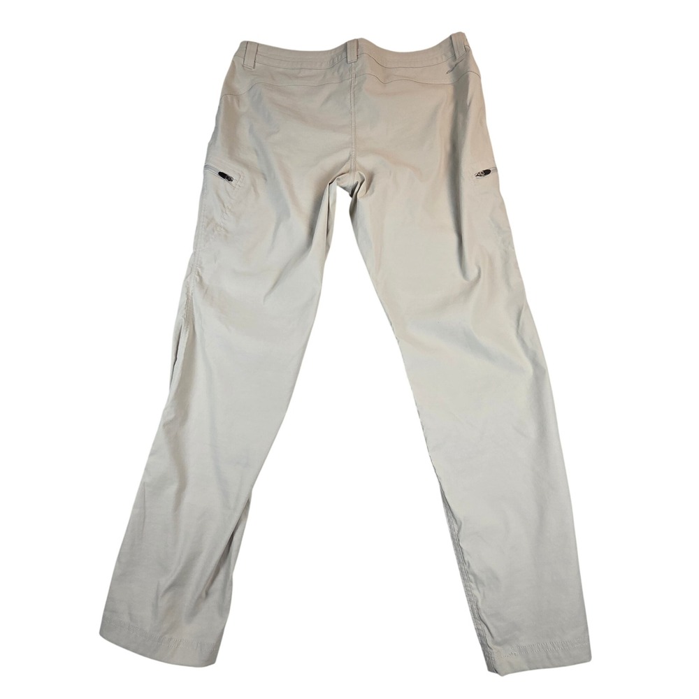 Eddie Bauer First Ascent Hiking Pants Womens 16 Tan Nylon Stretch Straight Leg - Picture 2 of 12